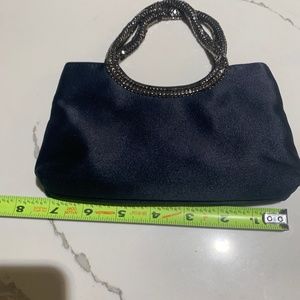 Navy blue evening purse